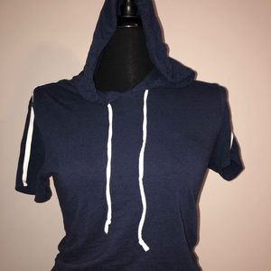 💙CROPPED short sleeve hoodie💙